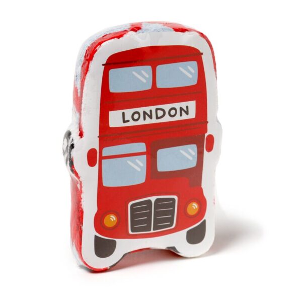 Cestovní stlačený ručník Londýnský autobus.