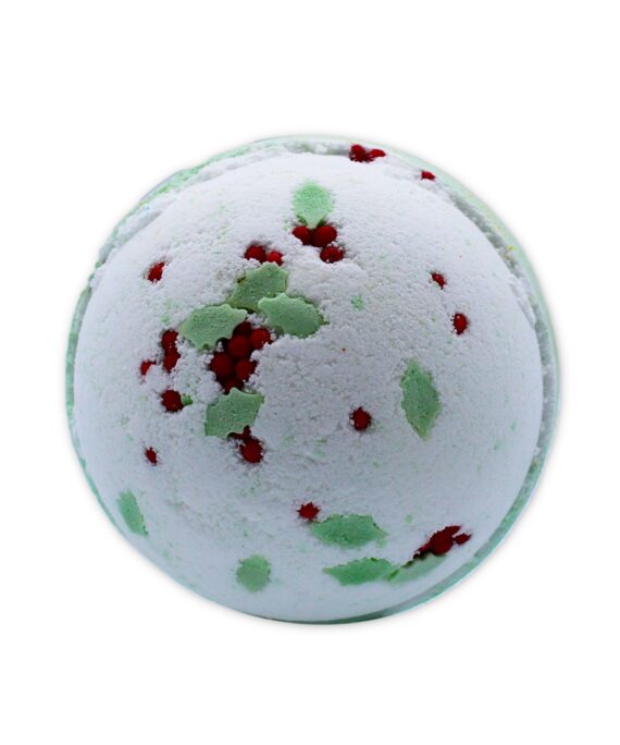 Vánoční šumivá bomba do koupele Cesmína a jmelí.
