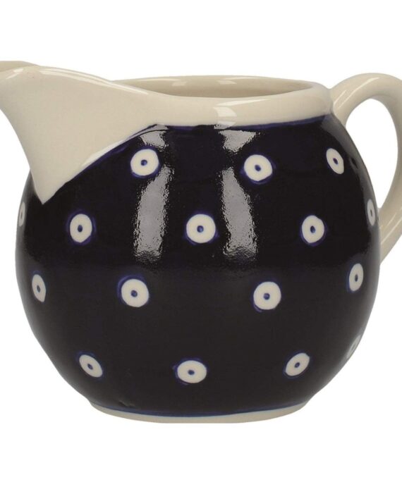 Modrá cukřenka s konvičkou na mléko od London Pottery.