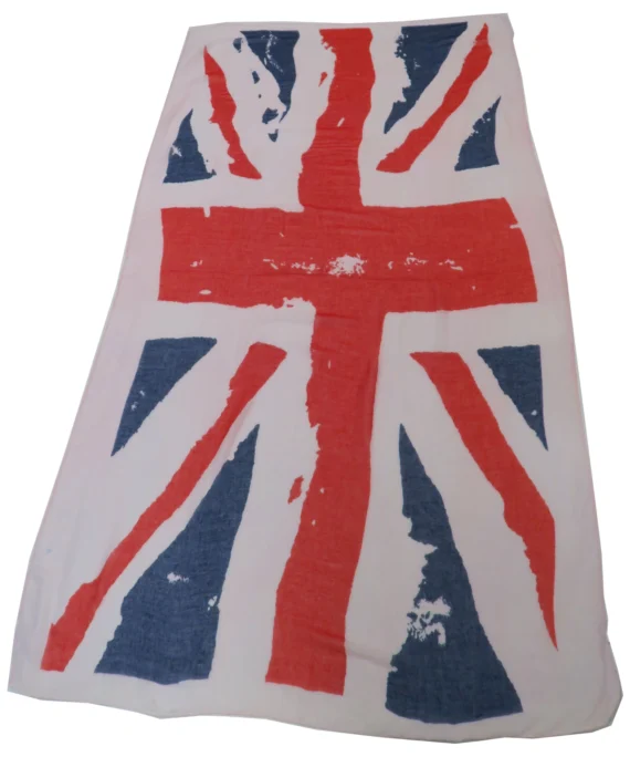 Šátek s potiskem Britská vlajka.