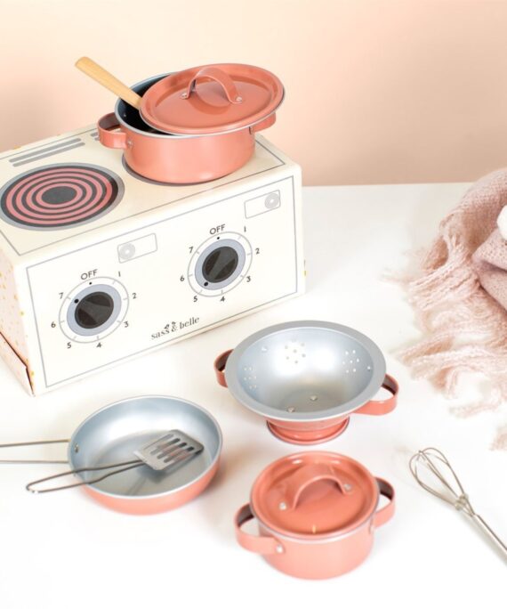 Kufřík s plechovým nádobíčkem HVĚZDIČKY od Sass & Belle.